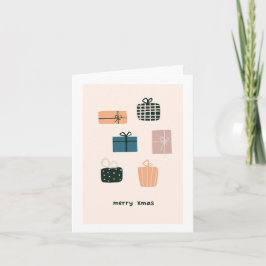 Grußkarte für Handgezogene Feiertage Karte