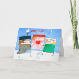 Grußkarte für Holiday Carolers Feiertagskarte