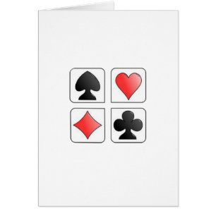 Grußkarte für humorvolle Bridge-Spieler
