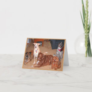 Grußkarte für Hunde Karte