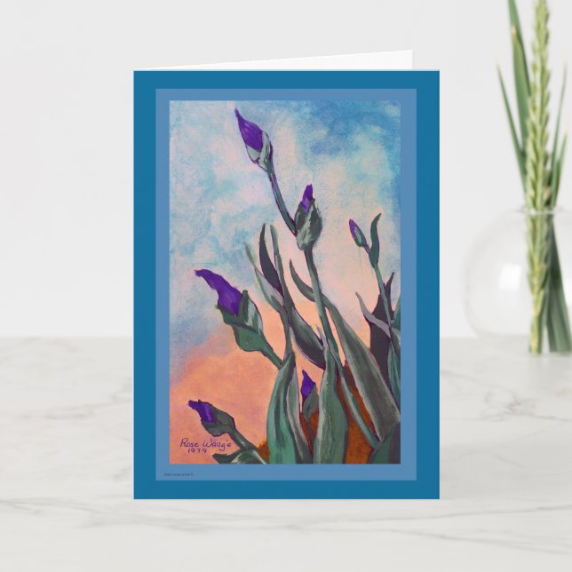 Grußkarte für Iris-Buds Karte (Vorderseite)