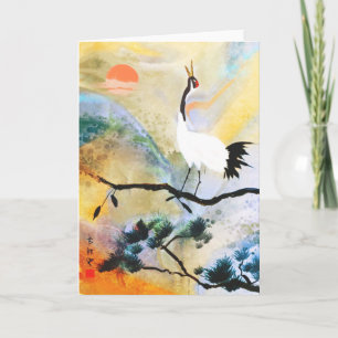 Grußkarte für japanische Krane Karte