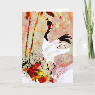 Grußkarte für japanische Krane Karte