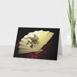 Grußkarte für japanische Lüfter Karte