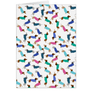 Grußkarte für jede Dackel
