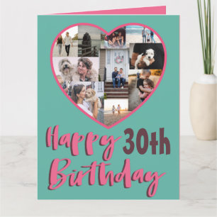 Grußkarte für jedes Alter Geburtstag Multi Foto Gr Karte