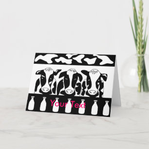 Grußkarte für Kuhunternehmen Karte