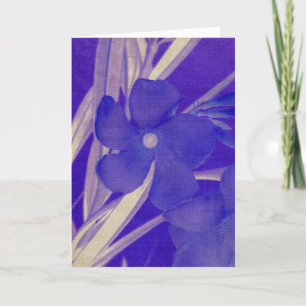 Grußkarte für lila Blume Karte