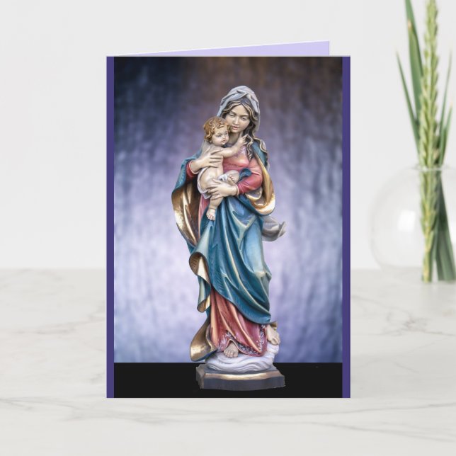 Grußkarte für Mary und Jesus Karte (Vorderseite)