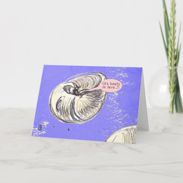 Grußkarte für Meereskreaturen Muschel Dankeskarte (Vorderseite)