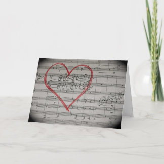 Grußkarte für Musik Karte