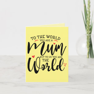 Grußkarte für Mutter; Geburtstag der Mutter; Mutte Karte