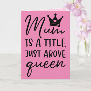 Grußkarte für Mutter; Geburtstag der Mutter; Mutte Karte