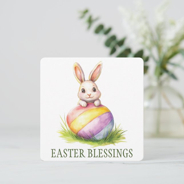 Grußkarte für Ostern Dankeskarte (Stehend Vorderseite)