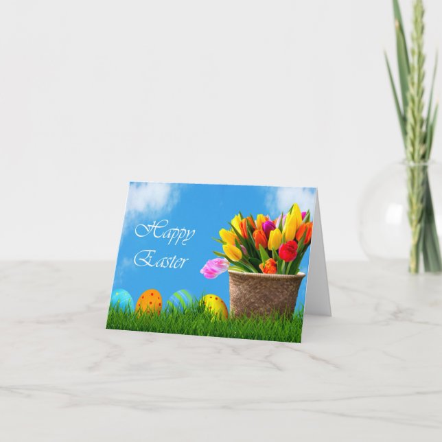 Grußkarte für Ostern Dankeskarte (Vorderseite)