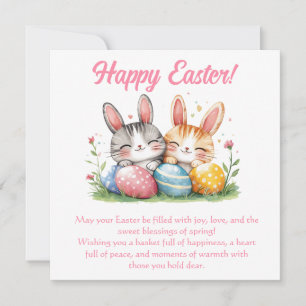 Grußkarte für Ostern Feiertagskarte