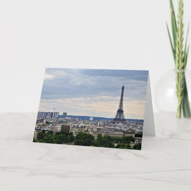 Grußkarte für Paris Karte (Vorderseite)