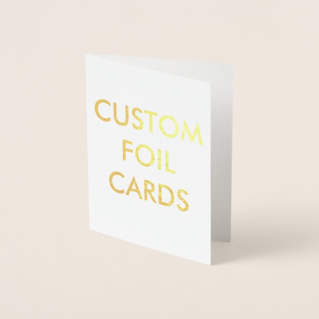 Grußkarte für Personalisiertes Gold Fohlen Folienkarte (Vorderseite)