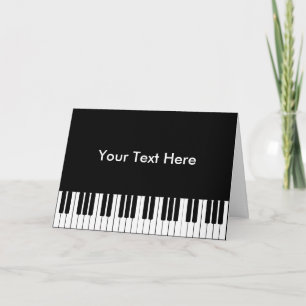 Grußkarte für Piano-Tastatur Karte