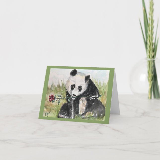 Grußkarte für Rose Dankeskarte (Vorderseite)