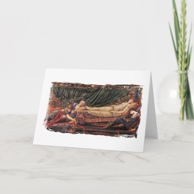 Grußkarte für schlafende Schönheit Karte (Vorderseite)