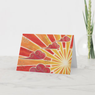Grusskarte für Sonnenuntergänge Karte