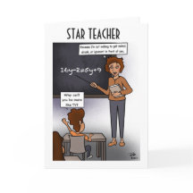 Grußkarte für Star Teacher