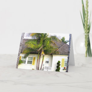 Grußkarte für Strandhaus Karte