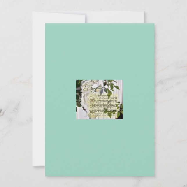 Grußkarte für tiefes Beileid Feiertagskarte (Vorderseite)