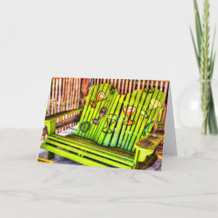 Grußkarte für tropische Stühle Karte