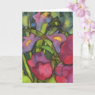 Grußkarte für Tulips und Iren Karte