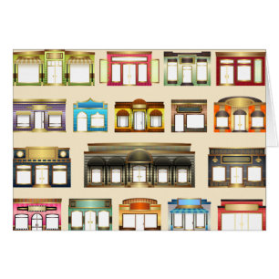 Grußkarte für Vintage Läden