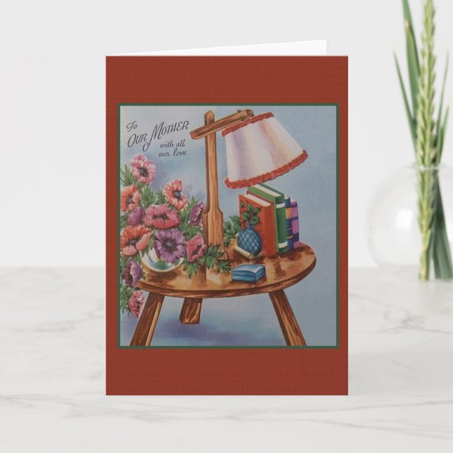 Grußkarte für Vintage Mutter Karte (Vorderseite)