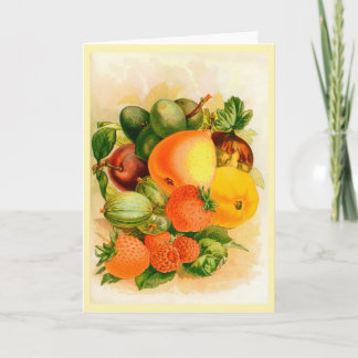 Grußkarte für Vintagen Saatgutkatalog Karte