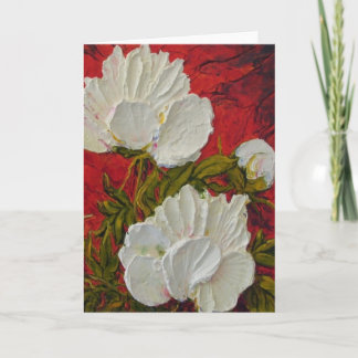 Grußkarte für White Peonies Karte