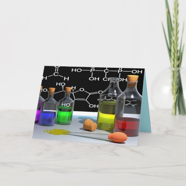 Grußkarte für Wissenschaftschemie Karte (Vorderseite)