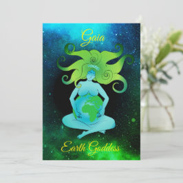 Grußkarte Gaia Earth Goddess Einladung
