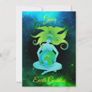 Grußkarte Gaia Earth Goddess Einladung
