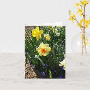 Grußkarte Gelb und Orange Karte