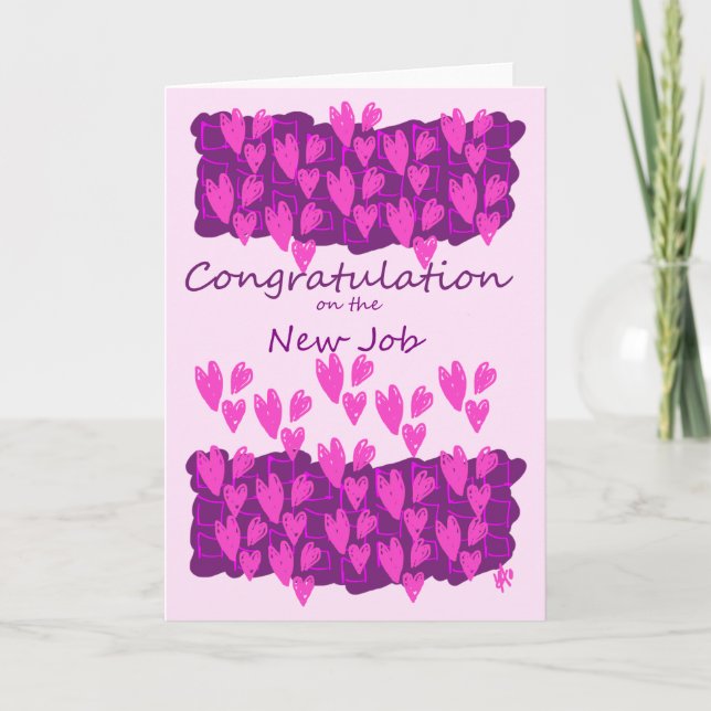 Grußkarte - Glückwunsch zum neuen Job Karte (Vorderseite)