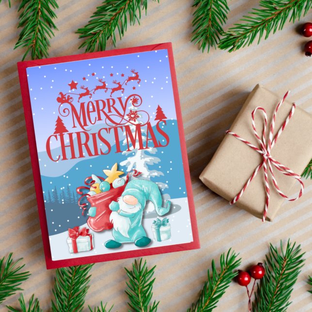 Grußkarte Gnome Weihnachten (Von Creator hochgeladen)