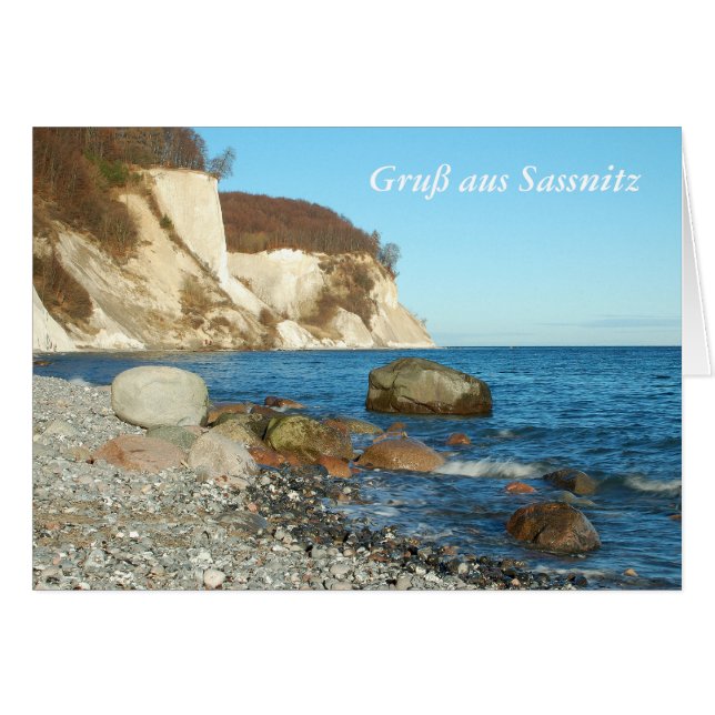 Grußkarte Gruß aus Sassnitz (Vorderseite (Horizontal))