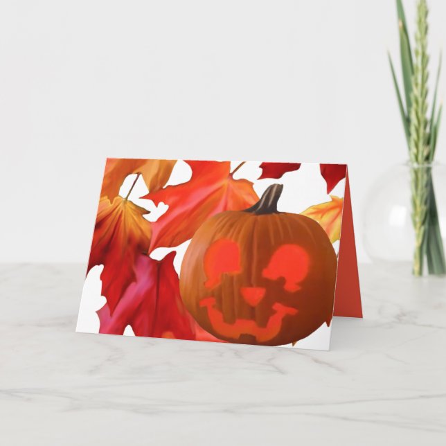 Grüßkarte Halloween Feiertagskarte (Vorderseite)