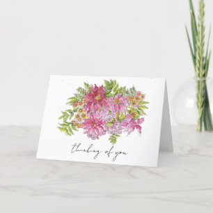 Grußkarte Handgezeichnete, helle Sketch Dankeskarte