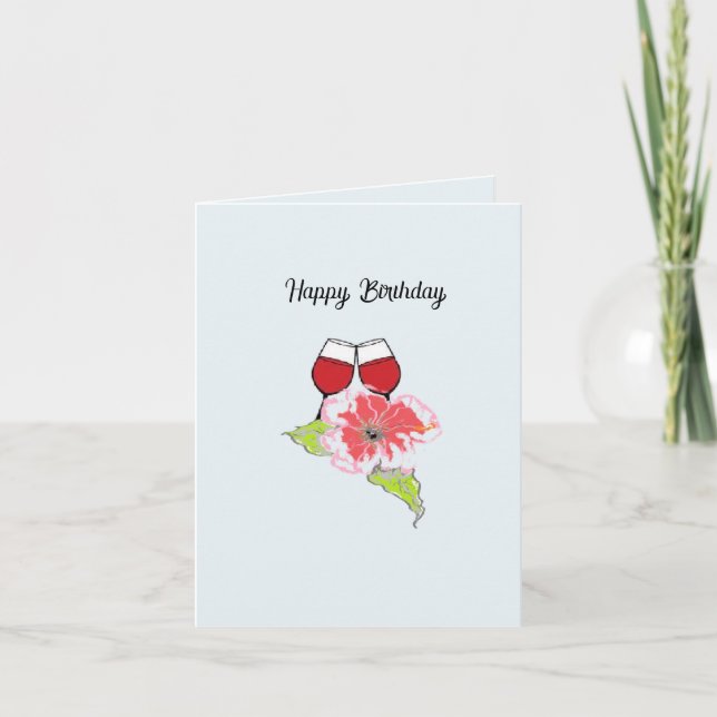 Grußkarte : Happy Birthday Karte (Vorderseite)