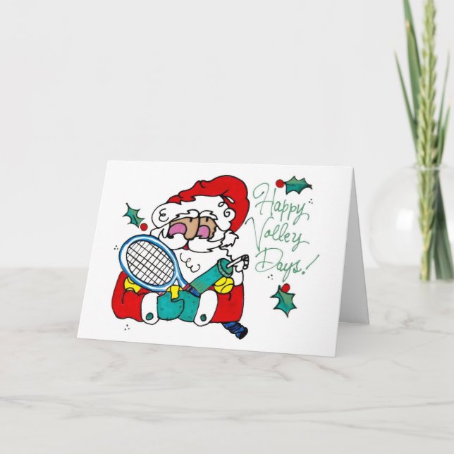 Grußkarte - Happy Volley Days Feiertagskarte (Vorderseite)