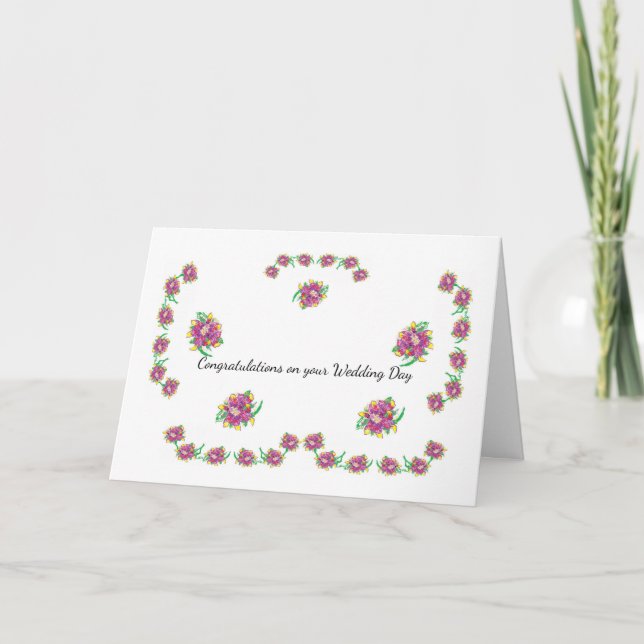 Grußkarte:Herzlichen Glückwunsch zu Ihrem Hochzeit Karte (Vorderseite)