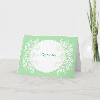 Grußkarte, Hochzeitseinladung, Blumenornament Einladung