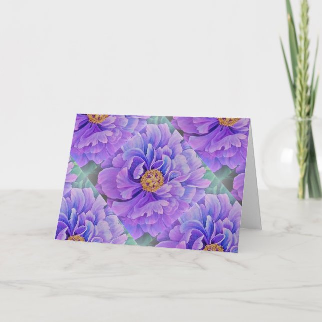 Grußkarte Lavendel Karte (Vorderseite)