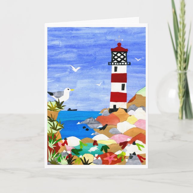 Grußkarte "Leuchtturm" Karte (Vorderseite)
